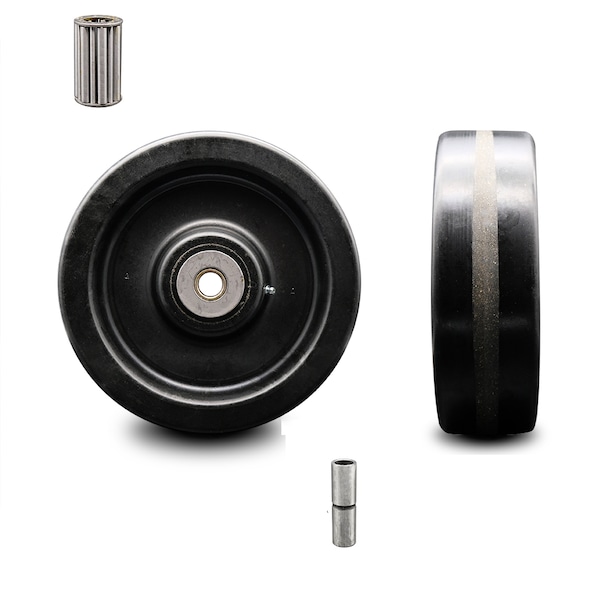 SCC - 10" Phenolic Wheel Only w/Roller Bearing - 3/4" Bore - 2900 lbs Capacity